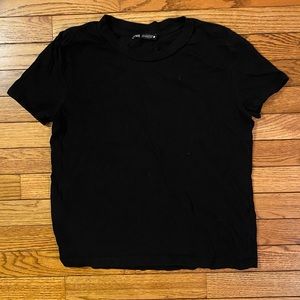 Zara Basic Black T Shirt Small